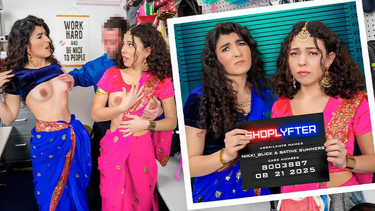 Shoplyfter – 25 08 21 Satine Summers And Nikki Slick Under The Saris